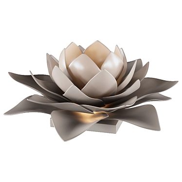 Lotus Blossom Table Lamp 3D model image 1 