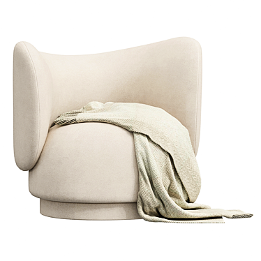 Rico Lounge Chair: Stylish Comfort for Relaxation 3D model image 1 