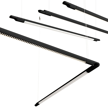 Sleek LED Interior Light 3D model image 1 