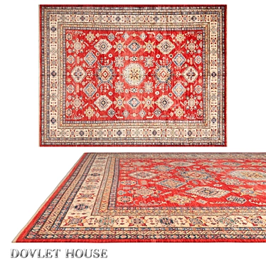 Title: Dovlet House Kazakh Wool Carpet 3D model image 1 