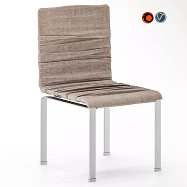 Lago's Dangla Chair: A Stylish Italian Masterpiece 3D model image 1 