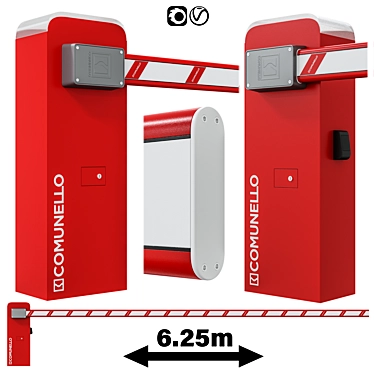 Comunello Barrier Kit 600: High-Quality Security Solution 3D model image 1 