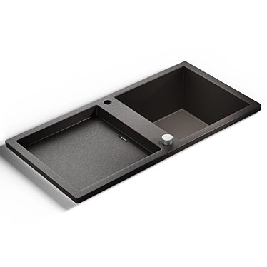 Sleek Blanco ETAGON 8 Sink 3D model image 1 