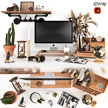workplace decorative set - home office