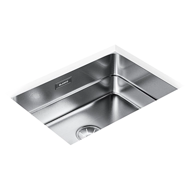 Blanco Etagon 500-IF: Sleek & Versatile Stainless Steel Sink 3D model image 1 