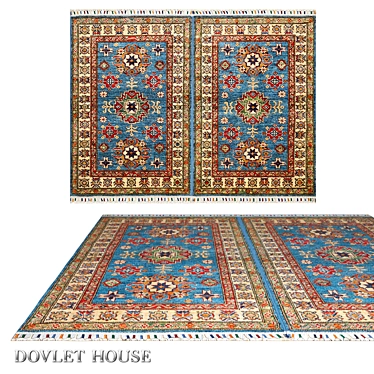 Luxury Kazakh Woolen Carpet - Art 16241 3D model image 1 