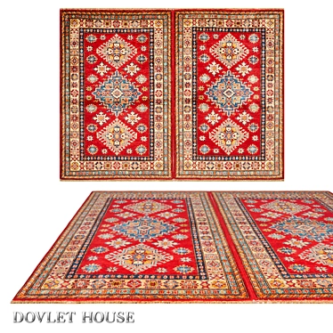  Luxurious Double Carpet - DOVLET HOUSE (Art 16243) 3D model image 1 