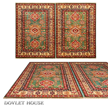 Luxurious Double Carpet by DOVLET HOUSE (Art. 16247) 3D model image 1 