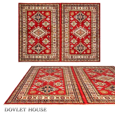 Title: Double Wool Carpet by DOVLET HOUSE 3D model image 1 