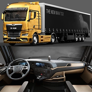 Impressive MAN TGX Model 3D model image 1 