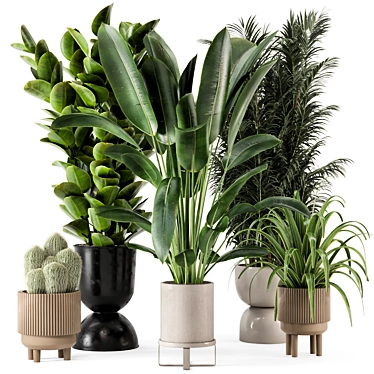 Ferm Living Bau Pot Large - Set 411: Indoor Greenery Bliss 3D model image 1 