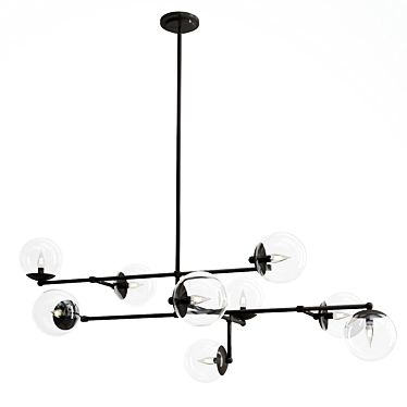 Elegant Illumination: Communique Chandelier 3D model image 1 