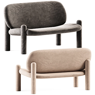 Elegant Tottori Driade Sofa 3D model image 1 