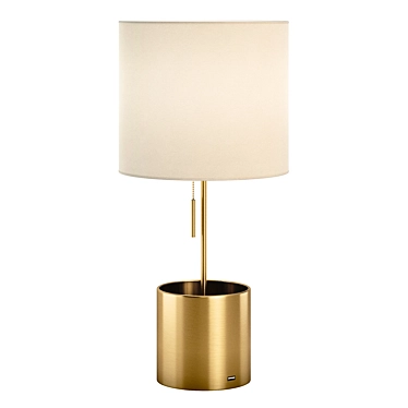 Pratt 19 Brass Table Lamp 3D model image 1 