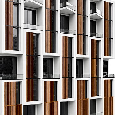 Modern Residential Building No.35 3D model image 1 