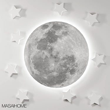 Luminous Lunar Light City 3D model image 1 