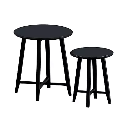 Modern 2-Piece KRAGSTA Table Set 3D model image 1 