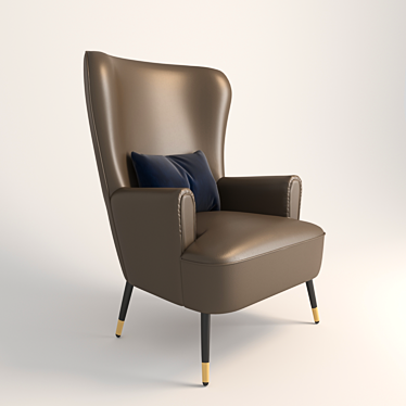 Nordic Comfort Armchair 3D model image 1 