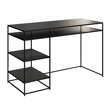 La Redoute Hiba Metal Writing Desk 3D model image 1 