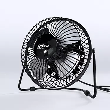 Portable USB Fan: Trisa 3D model image 1 