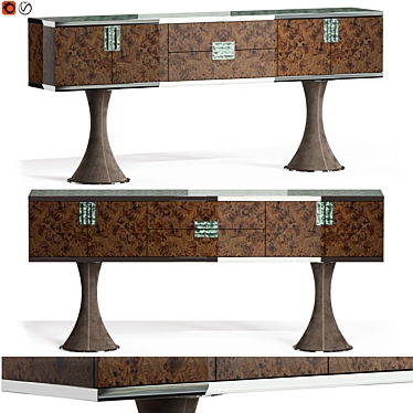 Elegant Longhi Oscar Sideboard 3D model image 1 