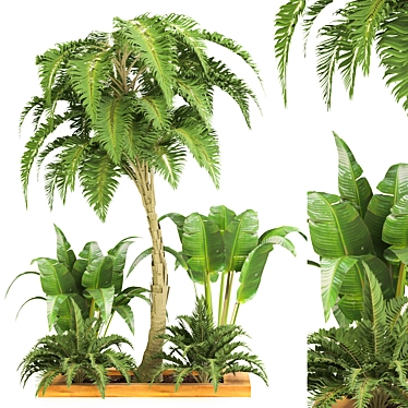 Tropical Garden Set 2015 3D model image 1 