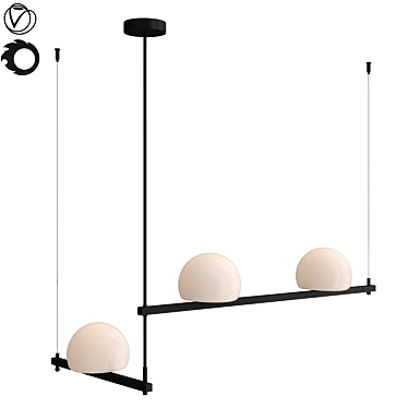 Sleek Vortex Design Lamp 3D model image 1 