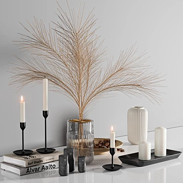 Modern Scandinavian Decor Set 3D model image 1 