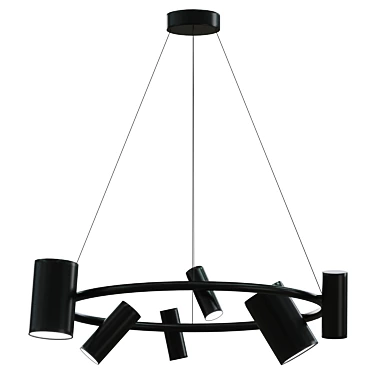 Glamorous CAN CAN Chandelier 3D model image 1 