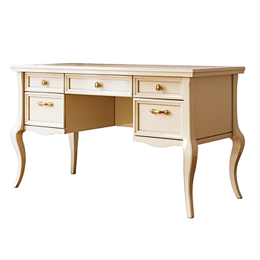 Cleopatra Collection Desk: Stylish, Functional, Timeless 3D model image 1 