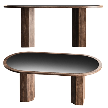 Sophisticated William Dining Table 3D model image 1 