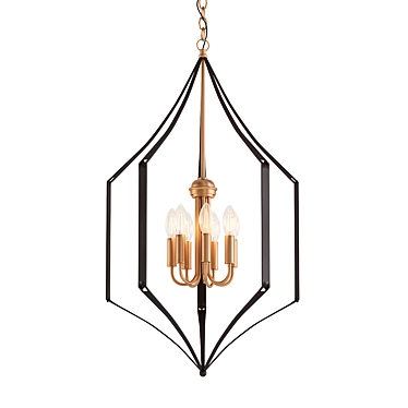 Elegant Carousel Chandelier 3D model image 1 