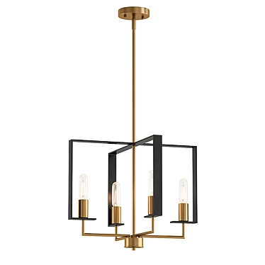 Elegant Chicago PM Chandelier 3D model image 1 