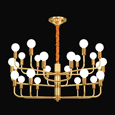 Minimalist American Chandelier 3D model image 1 