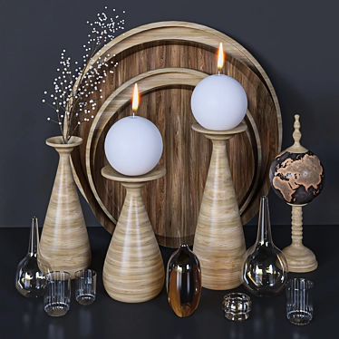 Elegant Decor Set 53 3D model image 1 