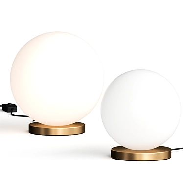 Contemporary Orb Table Lamp 3D model image 1 