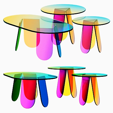 Shimmer Tavoli by Patricia Urquiola 3D model image 1 