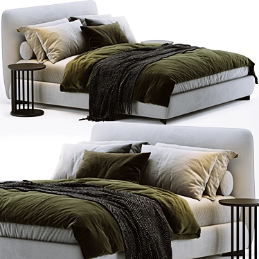 Elegant Molteni Greenwich Bed 3D model image 1 