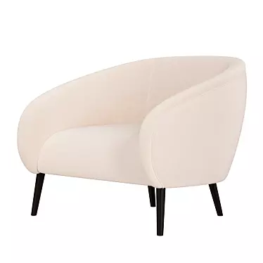 Minimalist Oleg Armchair 3D model image 1 