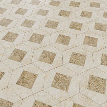 Beige Brussels Matte Ceramic Tiles 3D model image 1 