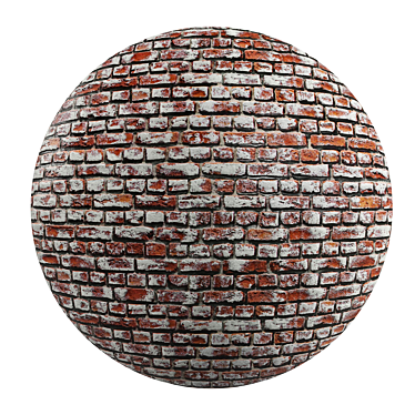 PBR Loft Brick: Rojo Castanea 3D model image 1 