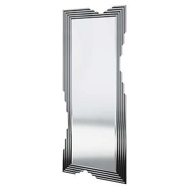 Elegant Eichholtz Navor Stainless Steel Mirror 3D model image 1 