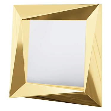 Eichholtz Gold Rivoli Square Mirror 3D model image 1 