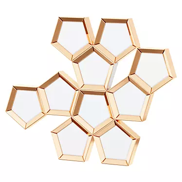 Cheyenne Honeycomb Mirror 3D model image 1 