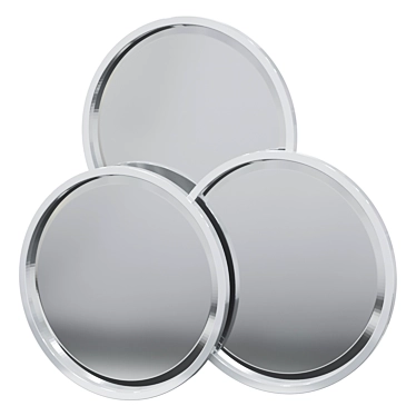 Sensation Round Mirror - Stylish Stainless Steel Mirror 3D model image 1 