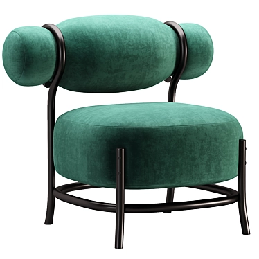 Chignon Armchair: Sophisticated Elegance for Modern Spaces 3D model image 1 