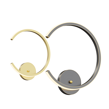 Elegant LED Wall Lamp 3D model image 1 