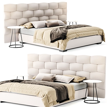 Modern Flou MAJAL Bed Design 3D model image 1 