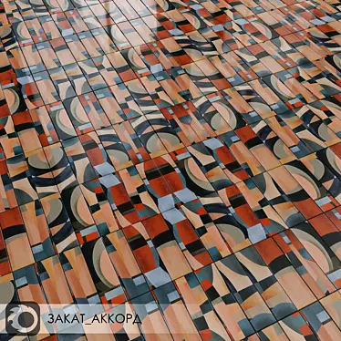 Title: Kerama Marazzi Sunset Accord Ceramic Tiles 3D model image 1 