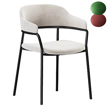 Elegant Signorina Dining Chair 3D model image 1 